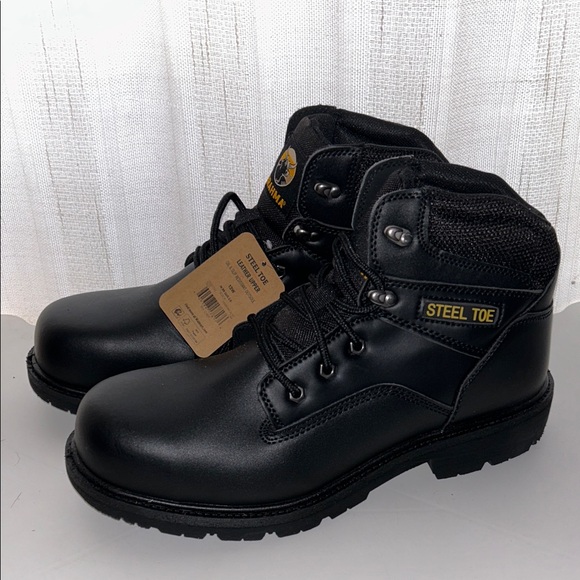 Brahma Other - NWT Brahma Steel Toe Boots Black, Men 13W Oil Slip Resistant-Leather-MNBR46DP003